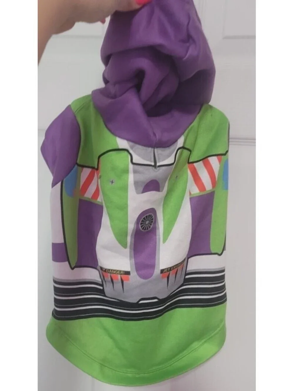 DISNEY'S PIXAR TOY STORY BUZZ LIGHTYEAR HOODIE SWEATSHIRT PET DOG SIZE LARGE